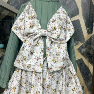 Conjunto niña braga falda con volante